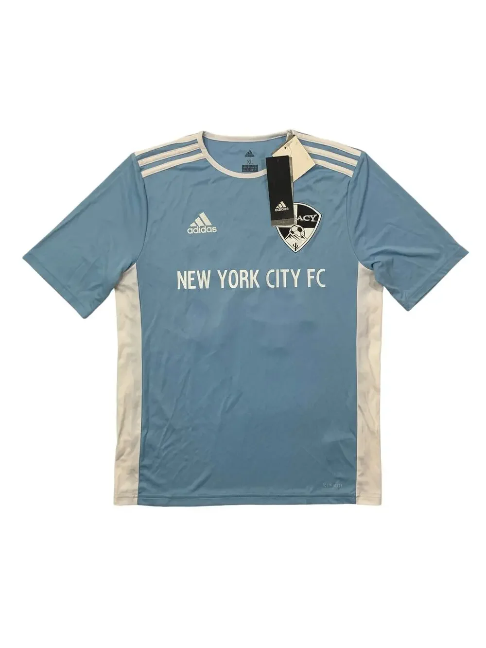 Adidas‎ Jersey Boys XL Sky Blue Entrada 18 New York City FC Native Grill Wings